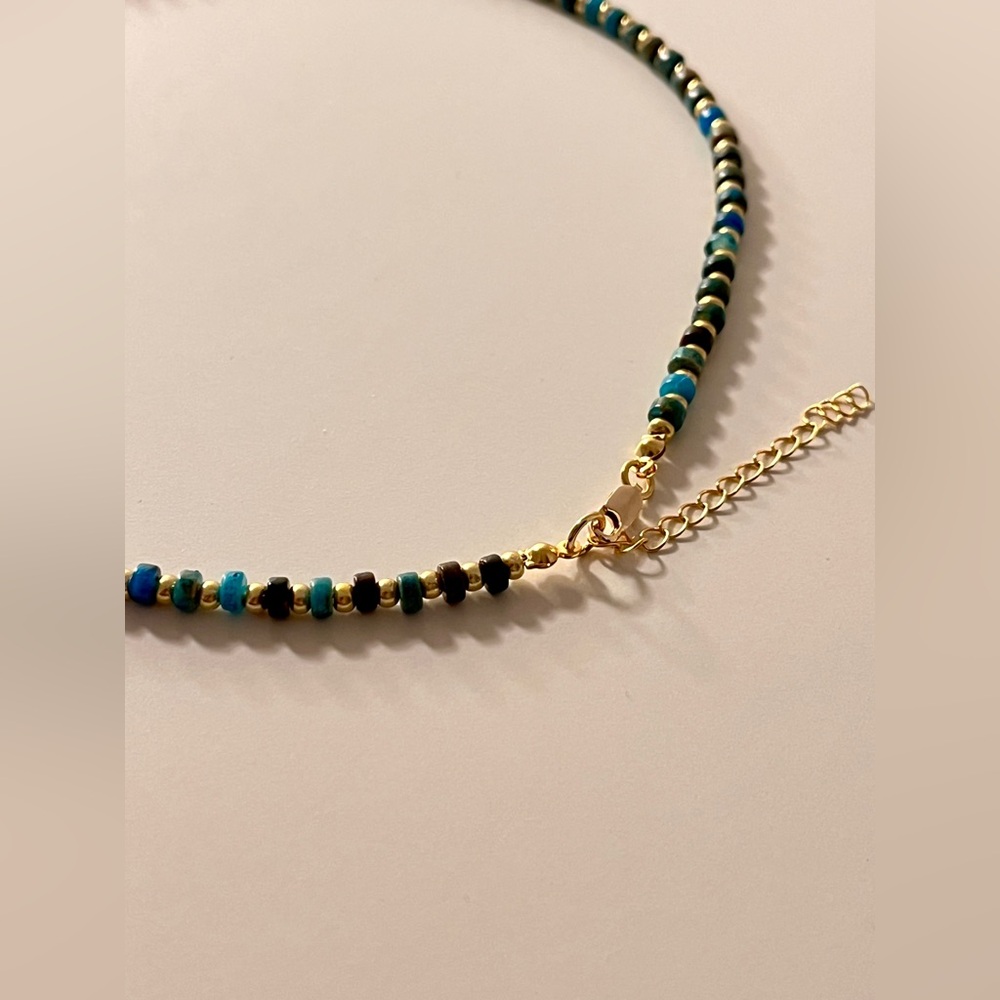 Ocean Jasper Beaded Choker Necklace - Picture 4 of 7